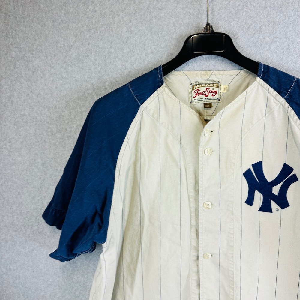 Cooperstone Collection Mirage XXL NYC Yankees Button Up Jersey Shirt 1961 - Picture 3 of 13